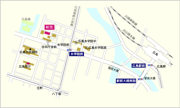 NITE 中国支所 周辺地図
