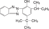 2－（2H－1，2，3－ベンゾトリアゾール－2－イル） －6－sec－ブチル－4－tert－ブチルフェノールの構造式