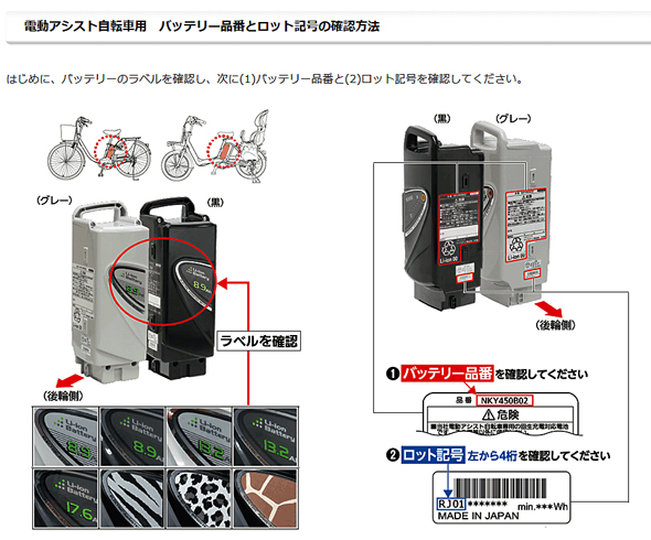 パナソニック サイクルテック株式会社　電動アシスト自転車用バッテリー