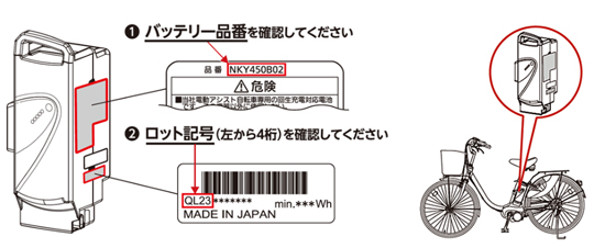 パナソニック サイクルテック株式会社 電動アシスト自転車用バッテリー