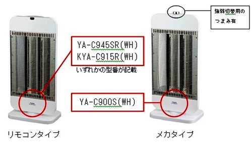 ユアサプライムス株式会社　 電気ストーブ（カーボンヒーター）