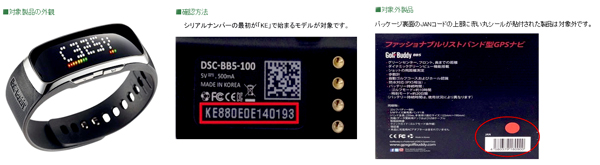 株式会社ゴルフバディージャパン　 リストバンド型GPSナビ