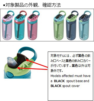 コストコホールセールジャパン株式会社　水筒　対象製品の外観・確認方法
