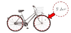 2022/10/11　ミヤタサイクル株式会社　自転車用リム （自転車用車輪のステンレス製リムです）対象製品の確認方法