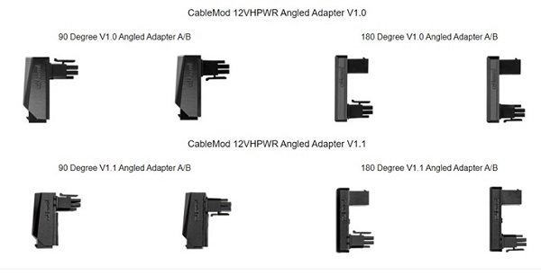 2024/02/19　CableMod Ltd. 有限会社オリオスペック　アングルアダプター(グラフィックスカード用)　対象製品の外観、確認方法