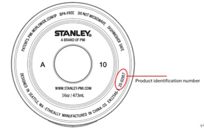 PMI WW Brands, LLC d/b/a Stanley 1913　水筒（ステンレス製）　製品識別番号