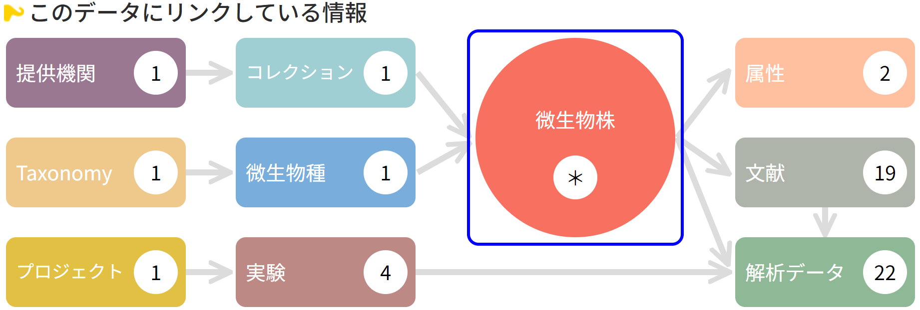 各情報のリレーション